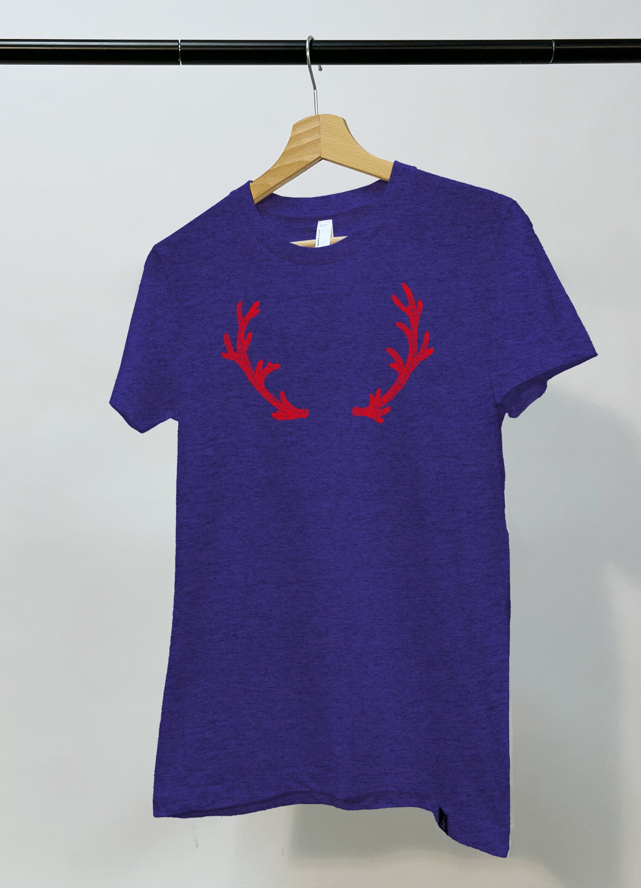 Elchgeweih, T-Shirt, kurzarm, Damen