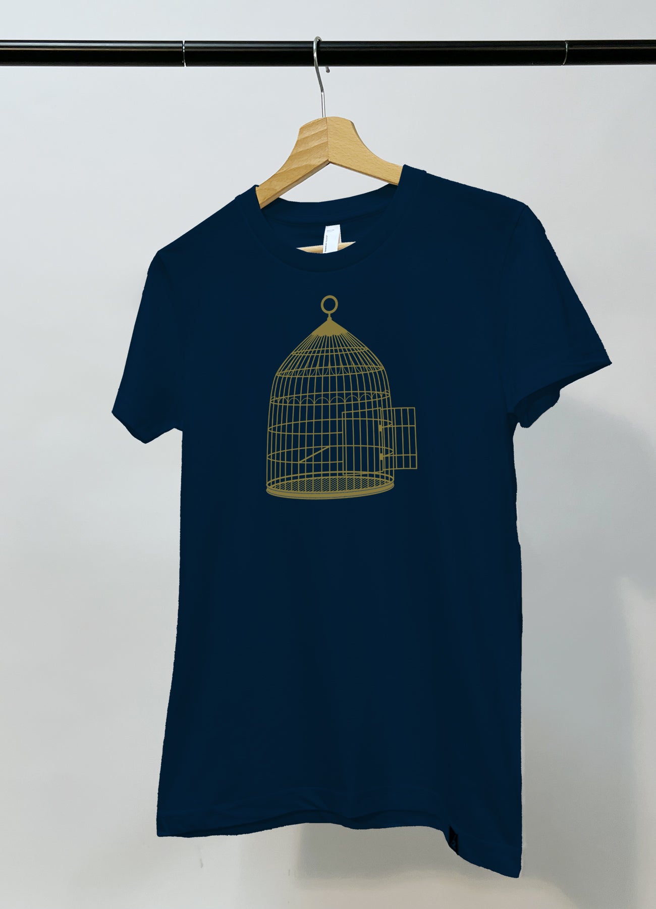 Goldener Käfig, T-Shirt, kurzarm, Damen