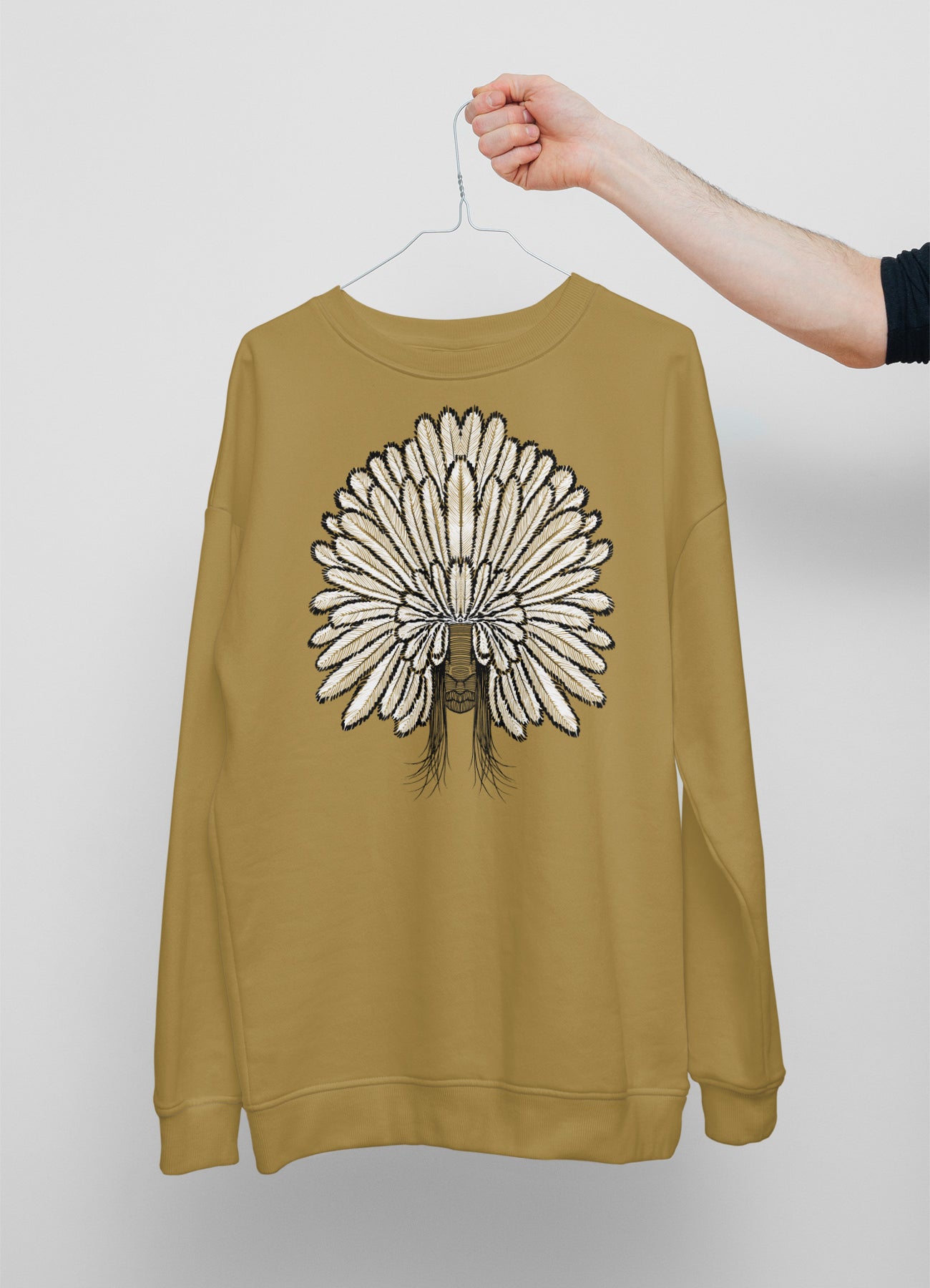 Indianer, Pullover, langarm, Herren