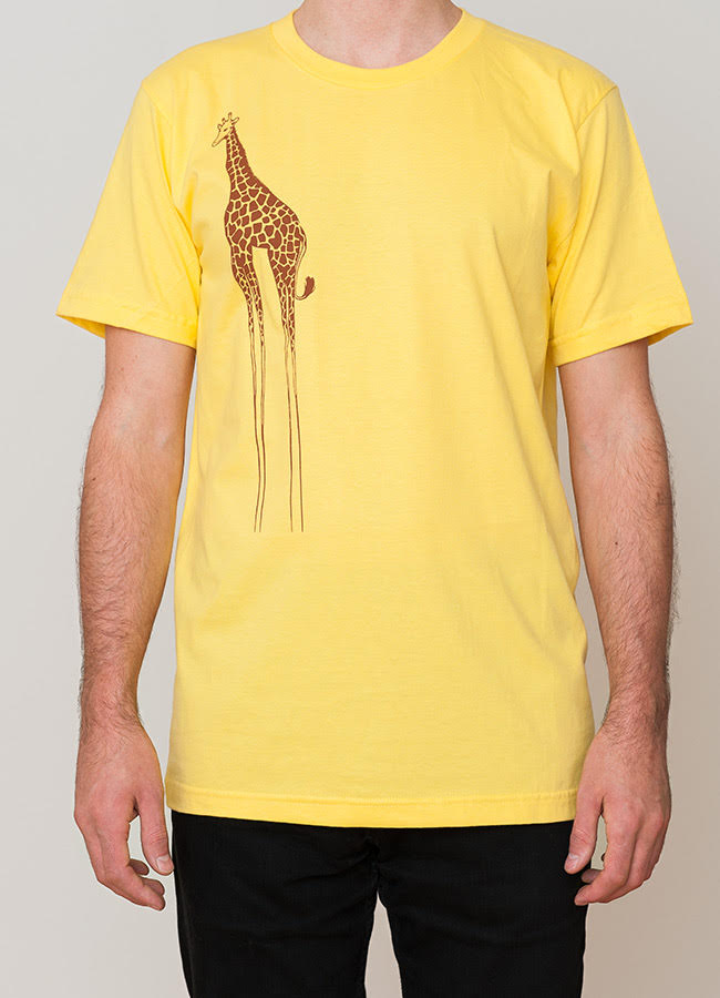 Giraffe, T-Shirt, kurzarm, Herren